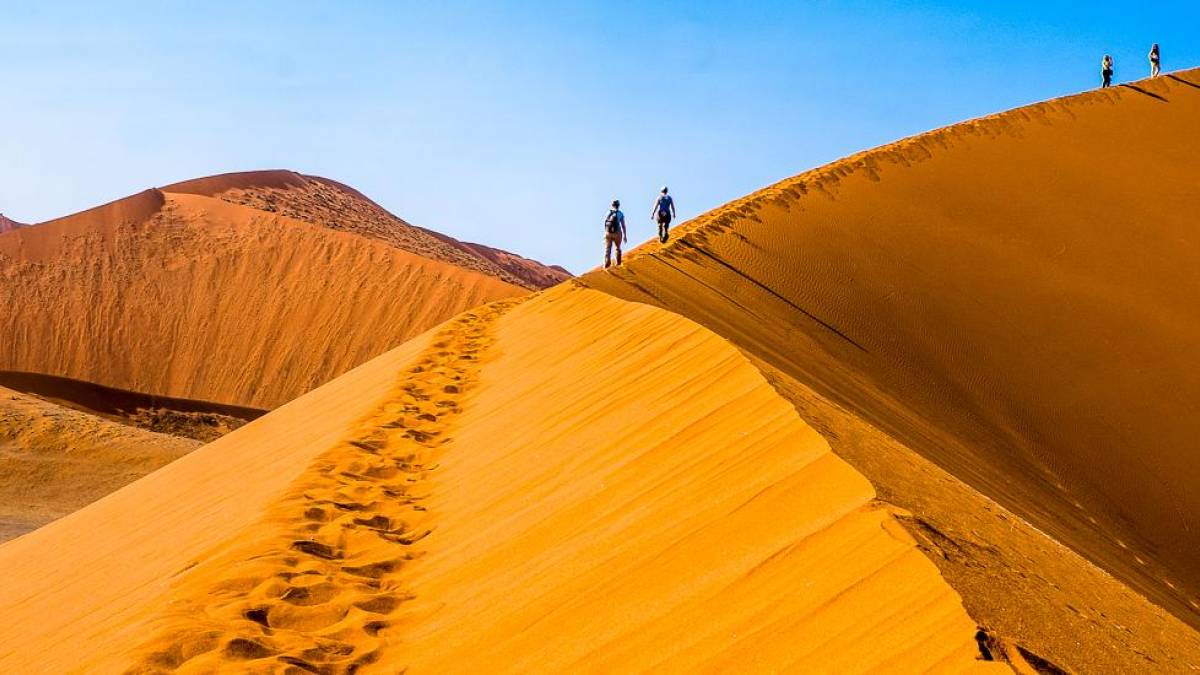 Dnenbesteigung in Sossusvlei |  Ulrike Hagspiel / Chamleon