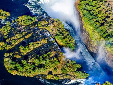 Die Viktoriaflle aus der Luft