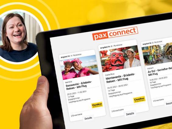 PaxConnect auf dem Tablet |  Chamleon