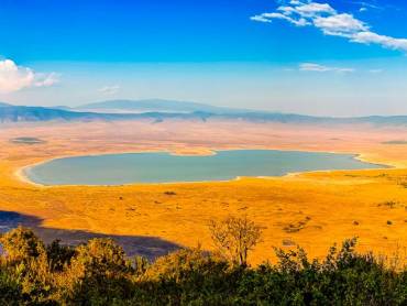 Ngorongoro Krater Panorama am Abend