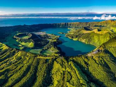 Blick auf den Miradouro da Vista do Rei