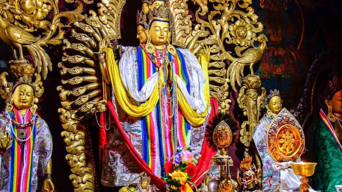 Erleuchtungswesen im Simthoka-Dzong bei Thimpu |  Kai-Uwe Kuechler / Chamleon