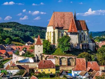 Biertan mit Kirchenburg mitten im Ort