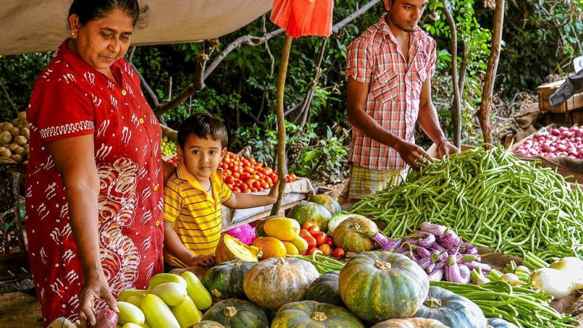 Marktstand mit Gemse |  Udaya Wijesoma / Chamleon