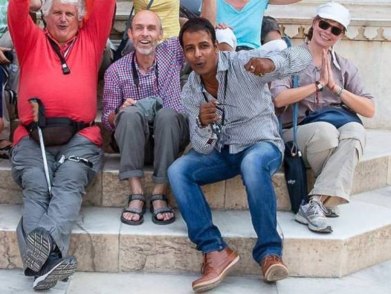 Jai mit Reisegruppe in Indien |  Chamleon