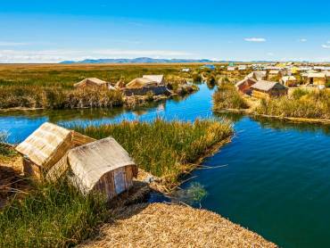 Schilfinseln auf dem Titicaca-See