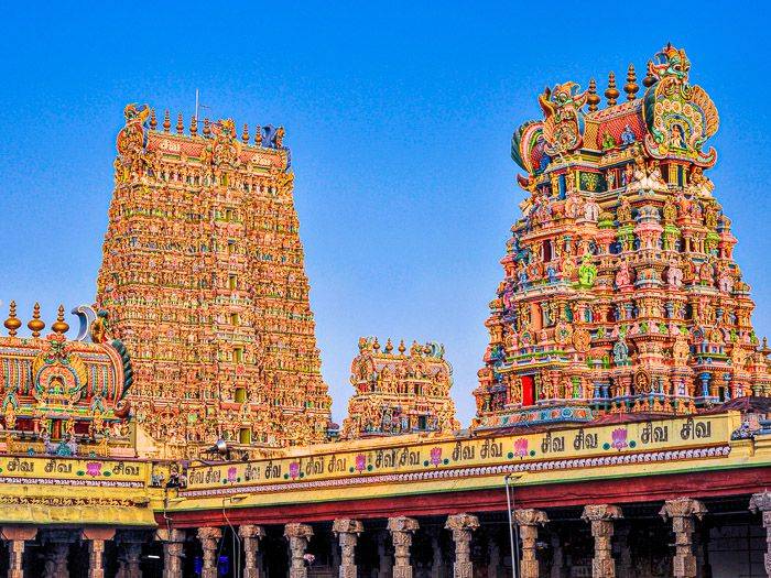Die Dcher des Minakshi-Tempel-Komplexes in Madurai |  MisoKnitl, iStockphoto / Chamleon