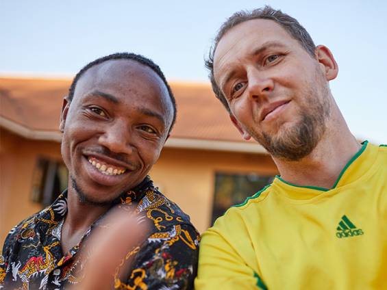 Jungsbetreuer von Mwema und Stephan von Chamleon |  Stephan Auner, Chamleon