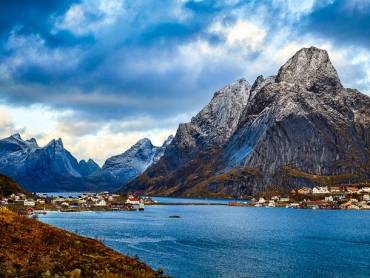 Fischerdorf Reine am Nordpolarmeer