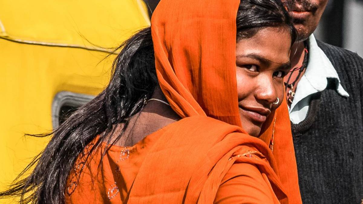 Junge Inderin in Neu-Delhi |  Michael Mittau / Chamleon