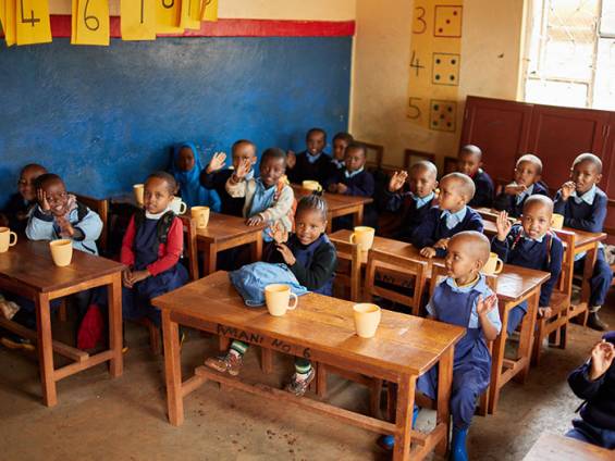 Amani-Kinder im Klassenraum |  Stephan Auner, Amani e.V. 