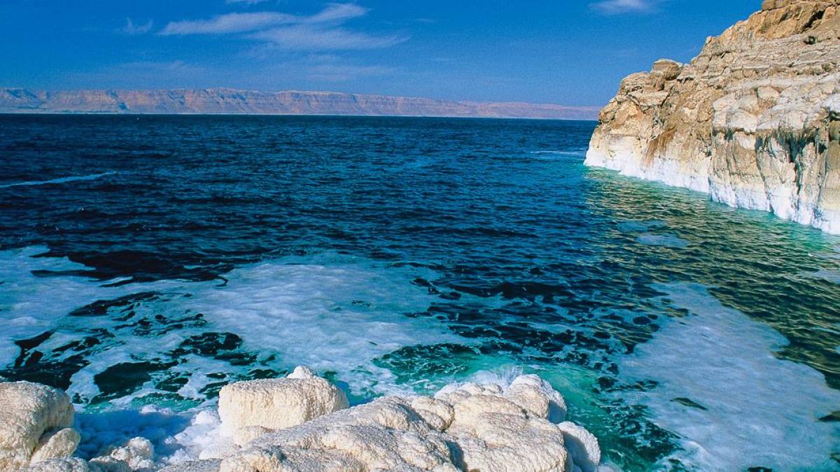 Salz an der Kste des Toten Meeres |  Jordan Tourism Board / Chamleon